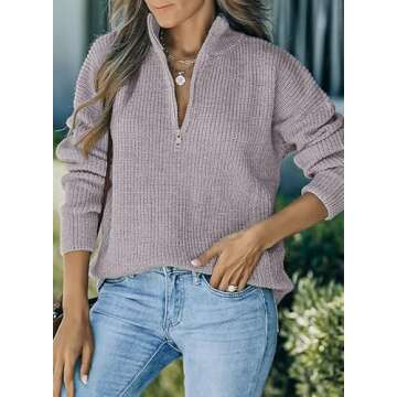 Stylish Dokotoo Gray Sweater for Women - Casual Comfort