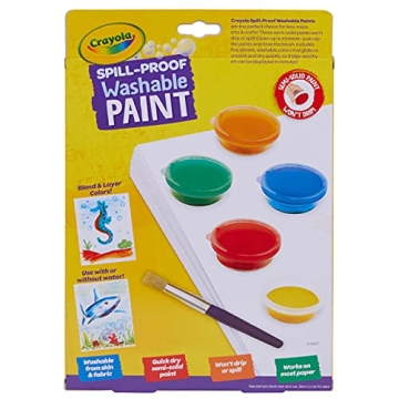Crayola Spill Proof Paint Set for Washable Fun