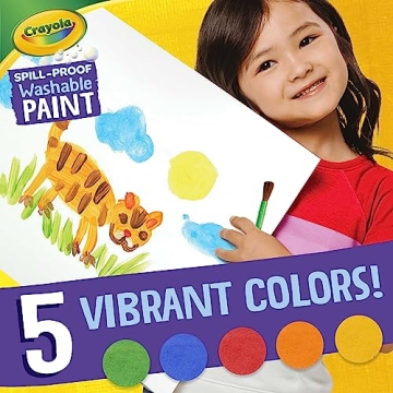 Crayola Spill Proof Paint Set for Washable Fun