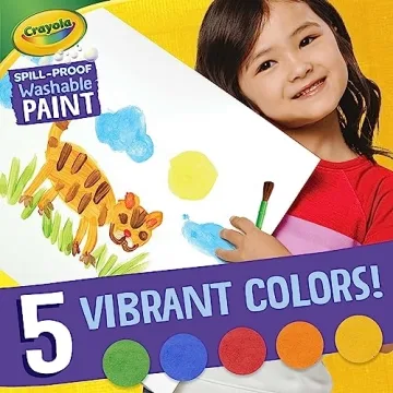 Crayola Spill Proof Paint Set for Washable Fun
