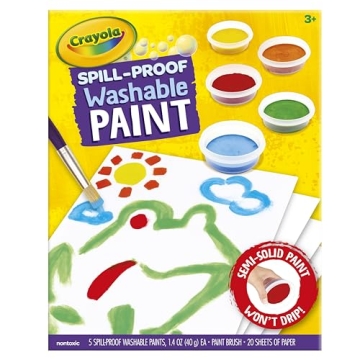 Crayola Spill Proof Paint Set for Washable Fun