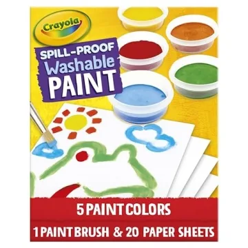 Crayola Spill Proof Paint Set for Washable Fun