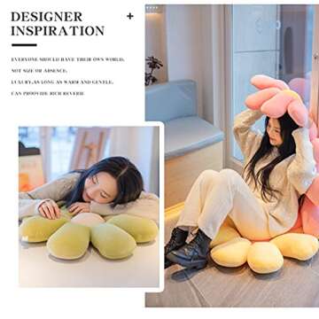 Kekeso Flower Floor Pillow Cute Room Decor for Girls