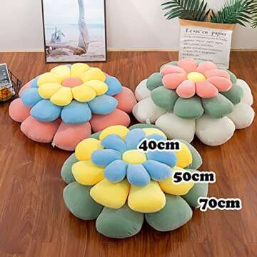 Kekeso Flower Floor Pillow Cute Room Decor for Girls