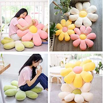 Kekeso Flower Floor Pillow Cute Room Decor for Girls