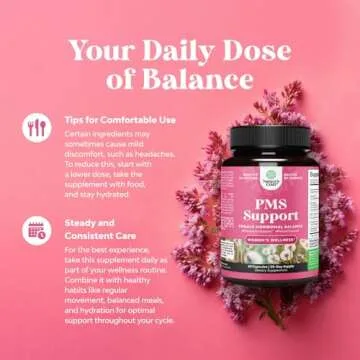 Advanced PMS Support Supplement for Women - Hormonal Balance & Mood Relief (60 Capsules)
