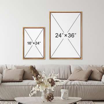 SIGNFORD Canvas Print Wall Art Vintage White Carnations in Brown Vase Floral Plants Photography Modern Art Rustic Colorful Multicolor Warm for Living Room, Bedroom, Office - 24"x36" Natural