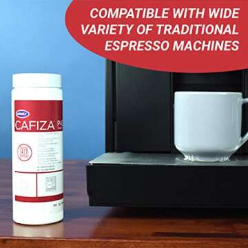 Urnex Cafiza Espresso Machine Descaler & Cleaner — 20oz Bottle (Case of 12)
