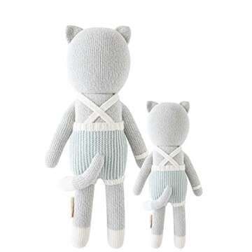 cuddle + kind Dylan The Kitten Little 13" Hand-Knit Doll – 1 Doll = 10 Meals, Fair Trade, Heirloom...