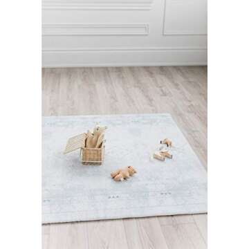 LITTLE Bot Ofie mat, Baby Play mat, Soft Foam mat, Durable and Non-Toxic (Oracle + Zen line, Large)