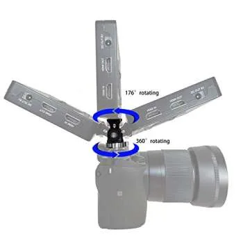 ANDYCINE Field Monitor Mount Vlogger Field Monitor Holder Tilt 176 Degree Swivel 360 Degree with Screw Fixture Camera EDC Tools Box for 5 /7inch Monitor(Version 1.3)