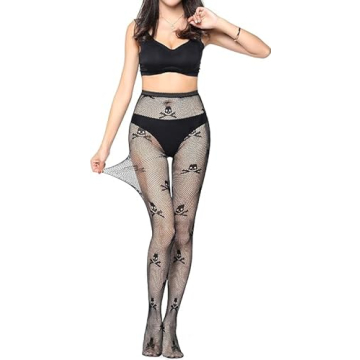 SAFSOU Black Plus Size Tights for Women - Fishnet Stockings for Halloween and Beyond