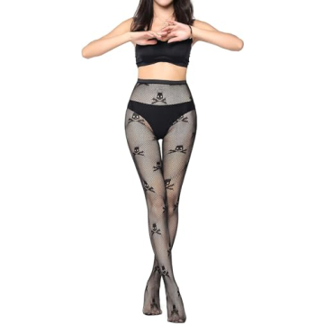 Stylish SAFSOU Black Plus Size Fishnet Tights for Women