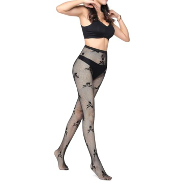 Stylish SAFSOU Black Plus Size Fishnet Tights for Women