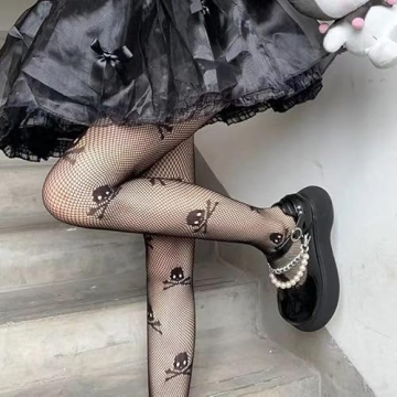 Stylish SAFSOU Black Plus Size Fishnet Tights for Women