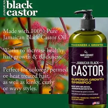Jamaican Black Castor Oil Shampoo for Healthy Hair Growth - 33.8 oz
