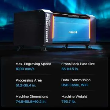 OMTech 130W CO2 Laser Engraver for Precision Cutting