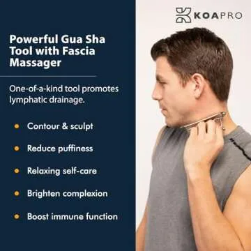 KOAPRO Facial Gua Sha Tool for Pain Relief & Skin Health