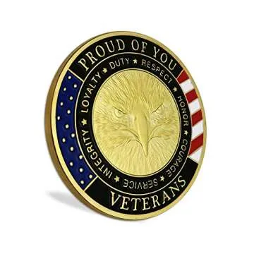 Military Veterans Challenge Coin Thank You for Your Service Appreciation Gift