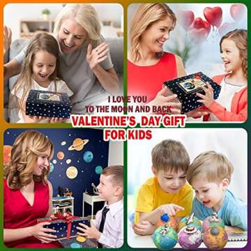 Galaxy Bath Bombs for Kids with Surprise Inside - Organic Bubble Bath Bombs with Educational Outer S...