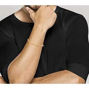 Miabella 18K Gold Over Silver Bracelet - Classic Elegance