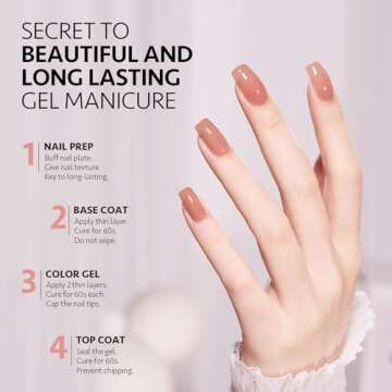 GAOY Jelly Gel Nail Polish Set for DIY Nail Art