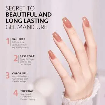 GAOY Jelly Gel Nail Polish Set for DIY Nail Art