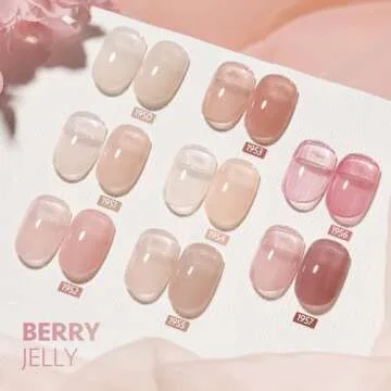 GAOY Jelly Gel Nail Polish Set for DIY Nail Art
