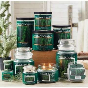 Village Candle Balsam Fir Large Jar Scented Candle