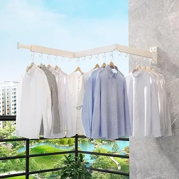 ZdwCyl Space Saving Wall Mounted Clothes Drying Rack