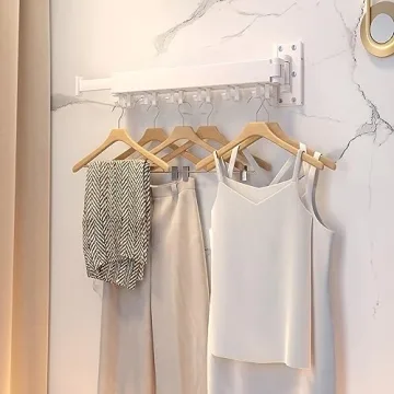 ZdwCyl Space Saving Wall Mounted Clothes Drying Rack