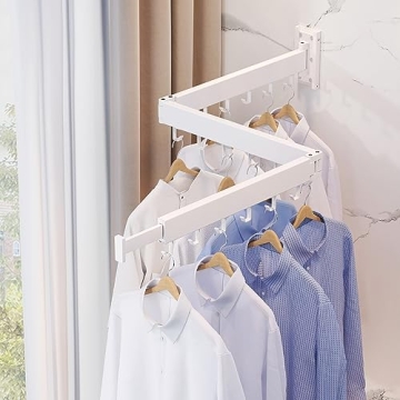 ZdwCyl Space Saving Wall Mounted Clothes Drying Rack