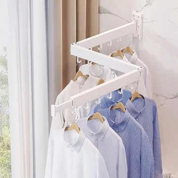 ZdwCyl Space Saving Wall Mounted Clothes Drying Rack