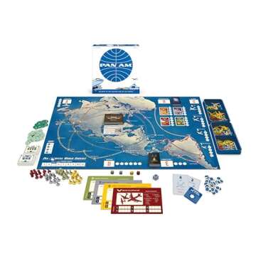 Funko Games Pan Am Board Game, Strategy Board Game, 2-4 Players 6 and Up