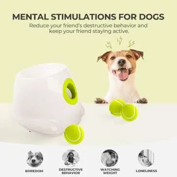 ALL FOR PAWS Original Dog Automatic Ball Launcher for Small and Medium Dogs, Dog Tennis Ball Throwing Machine,Interactive Dog Toy Dog Enrichment Mental Stimulation Toys, Reduce Boredom and Stress