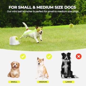 ALL FOR PAWS Original Dog Automatic Ball Launcher for Small and Medium Dogs, Dog Tennis Ball Throwing Machine,Interactive Dog Toy Dog Enrichment Mental Stimulation Toys, Reduce Boredom and Stress