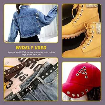 Swpeet 400Pcs Grommet Kit for Crafts and Repairs