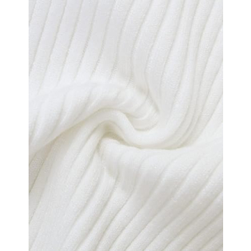 Stylish ZESICA Women's Square Neck Ribbed T-Shirts