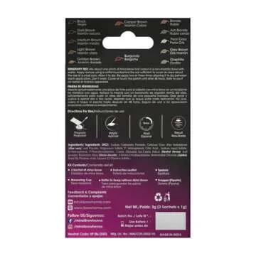 MinaiBrow Instant Hair Dye Kit Light Brown for All