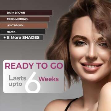 MinaiBrow Instant Hair Dye Kit Light Brown for All