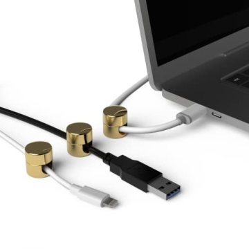 Gold Cable Anchors by ICONIT | Premium 3 Pack