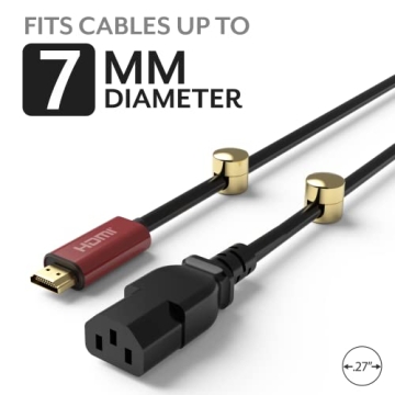 Gold Cable Anchors by ICONIT | Premium 3 Pack