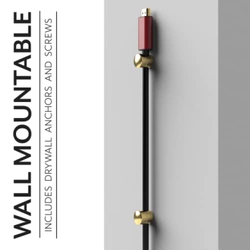 Gold Cable Anchors by ICONIT | Premium 3 Pack