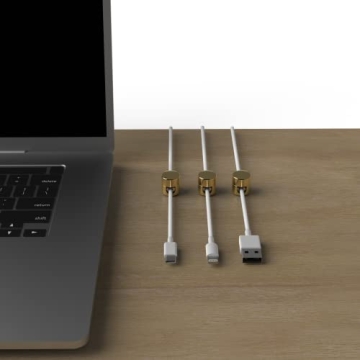 Gold Cable Anchors by ICONIT | Premium 3 Pack