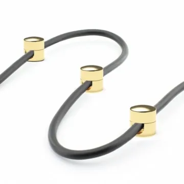 Gold Cable Anchors by ICONIT | Premium 3 Pack