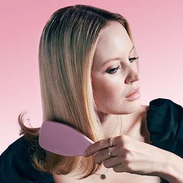 Tangle Teezer The Wet Detangler Fine & Fragile, Pink Dust