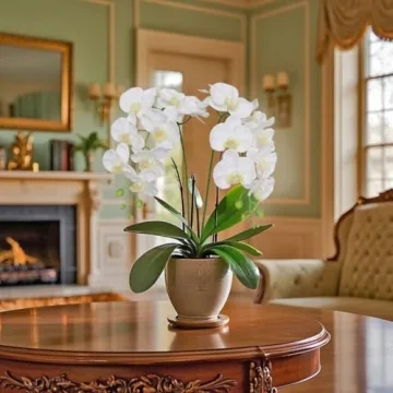 Lifelike 38 Inch Real Touch Orchids for Elegant Decor