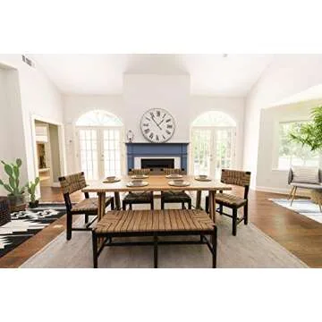 Stylish Creative Co-Op Mango Wood Chair with Rope Seat