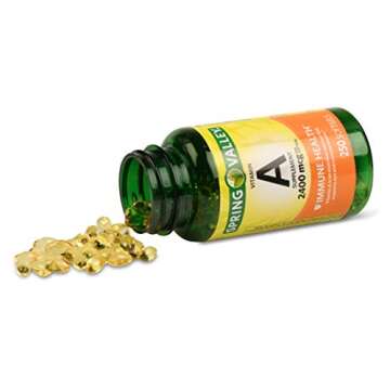 Spring Valley Vitamin A Softgels - 2400mcg, 250 Count