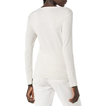 Stylish Amazon Essentials Women's Ribbed Henley T-Shirt